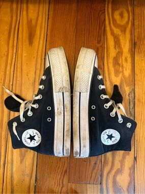 Converse Black and White High Top Sneakers